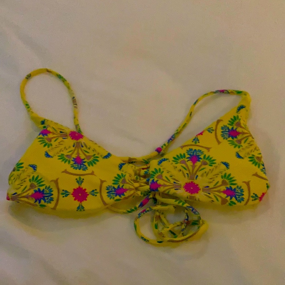 Yellow with a really pretty print